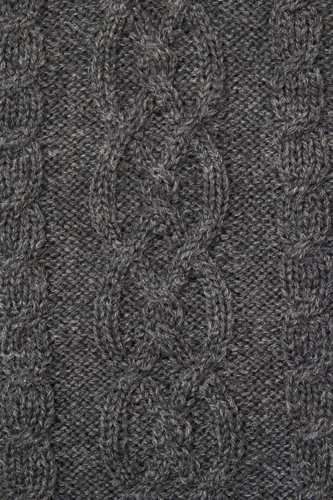 Aran Crafts Women's Irish Cable Knitted Wool Hooded Zip Coat (100% Merino Wool)