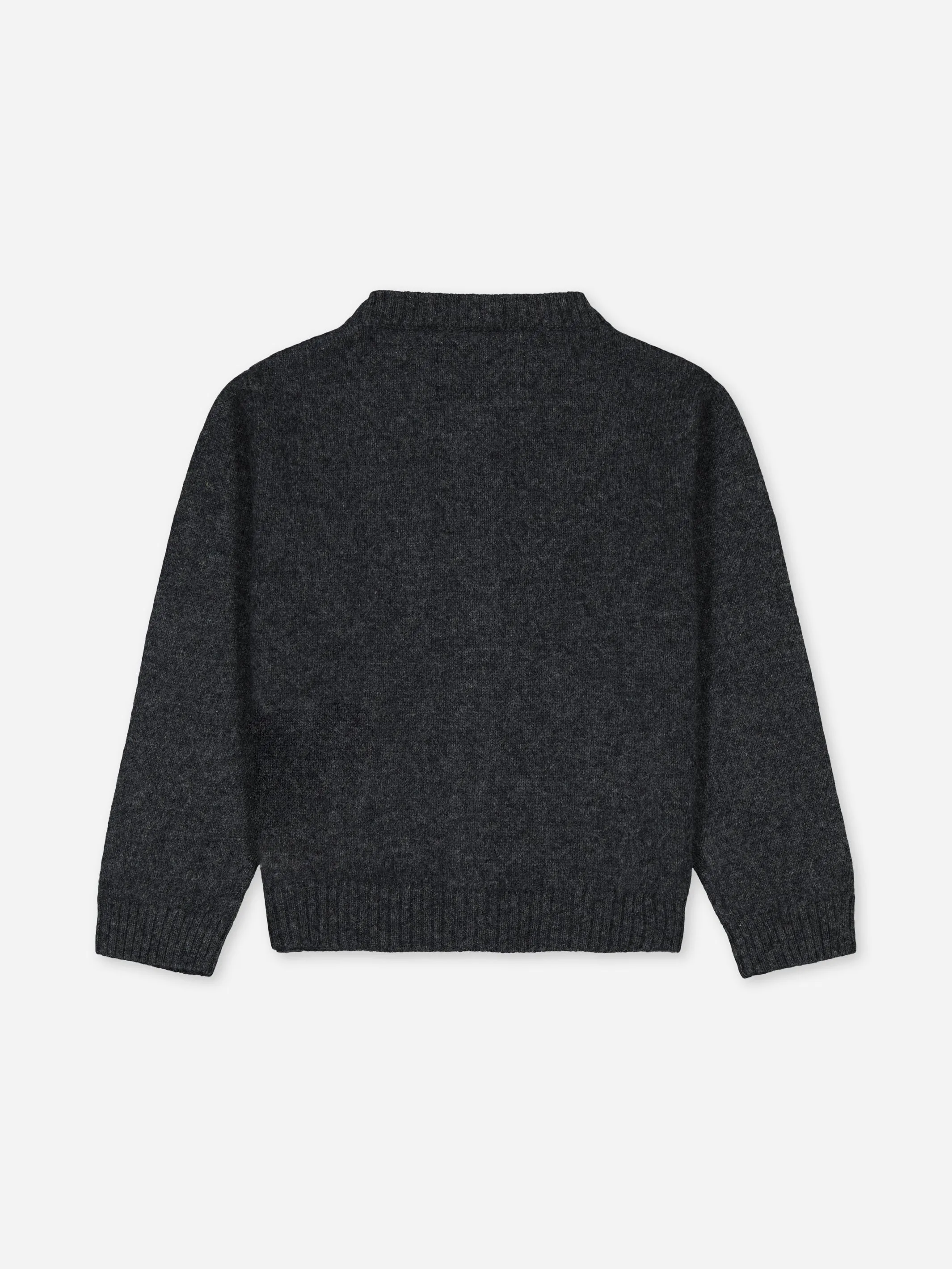 BABY CARDIGAN ANTHRACITE <br> - TO PERSONALIZE -