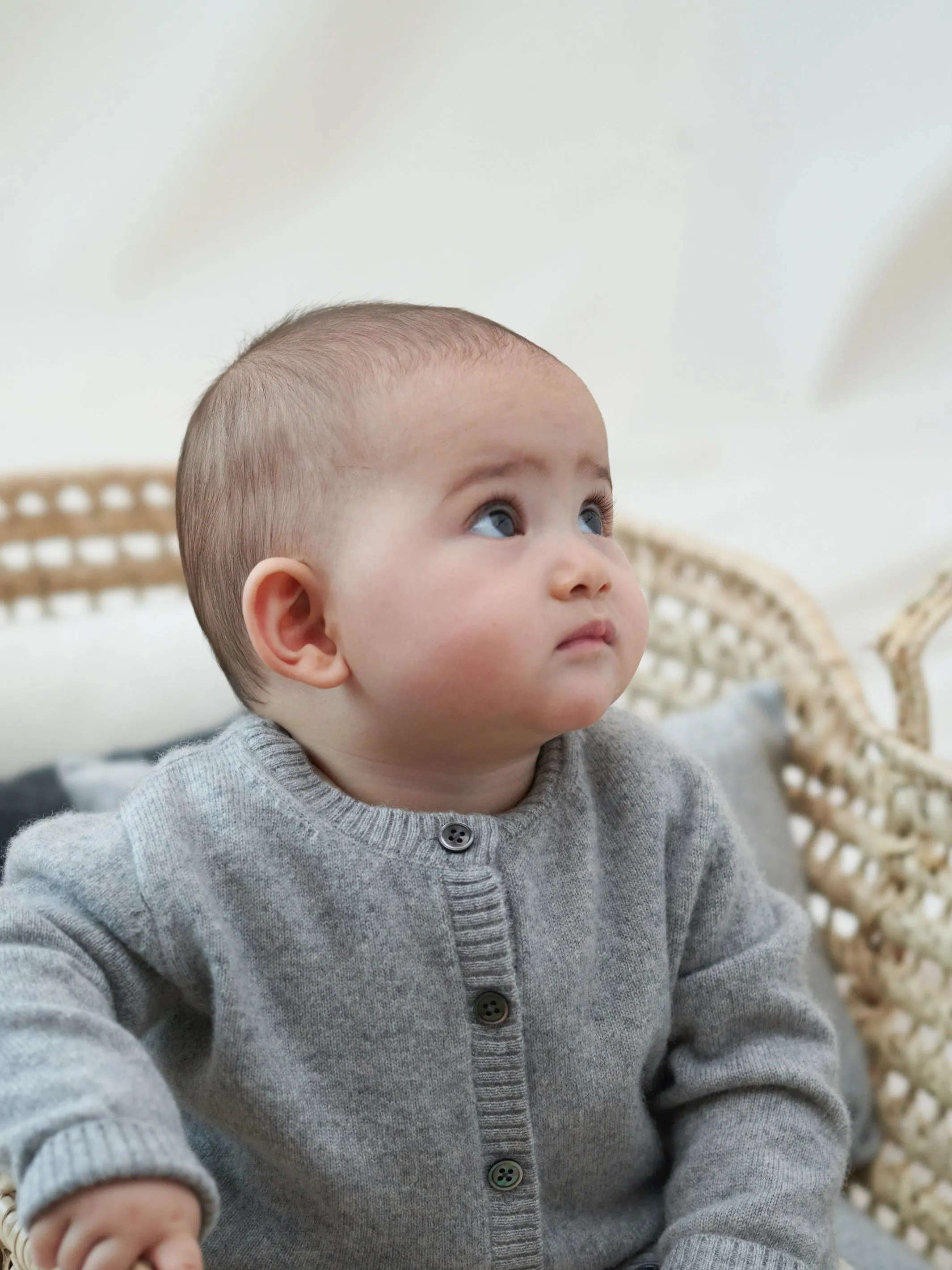 BABY CARDIGAN GREY