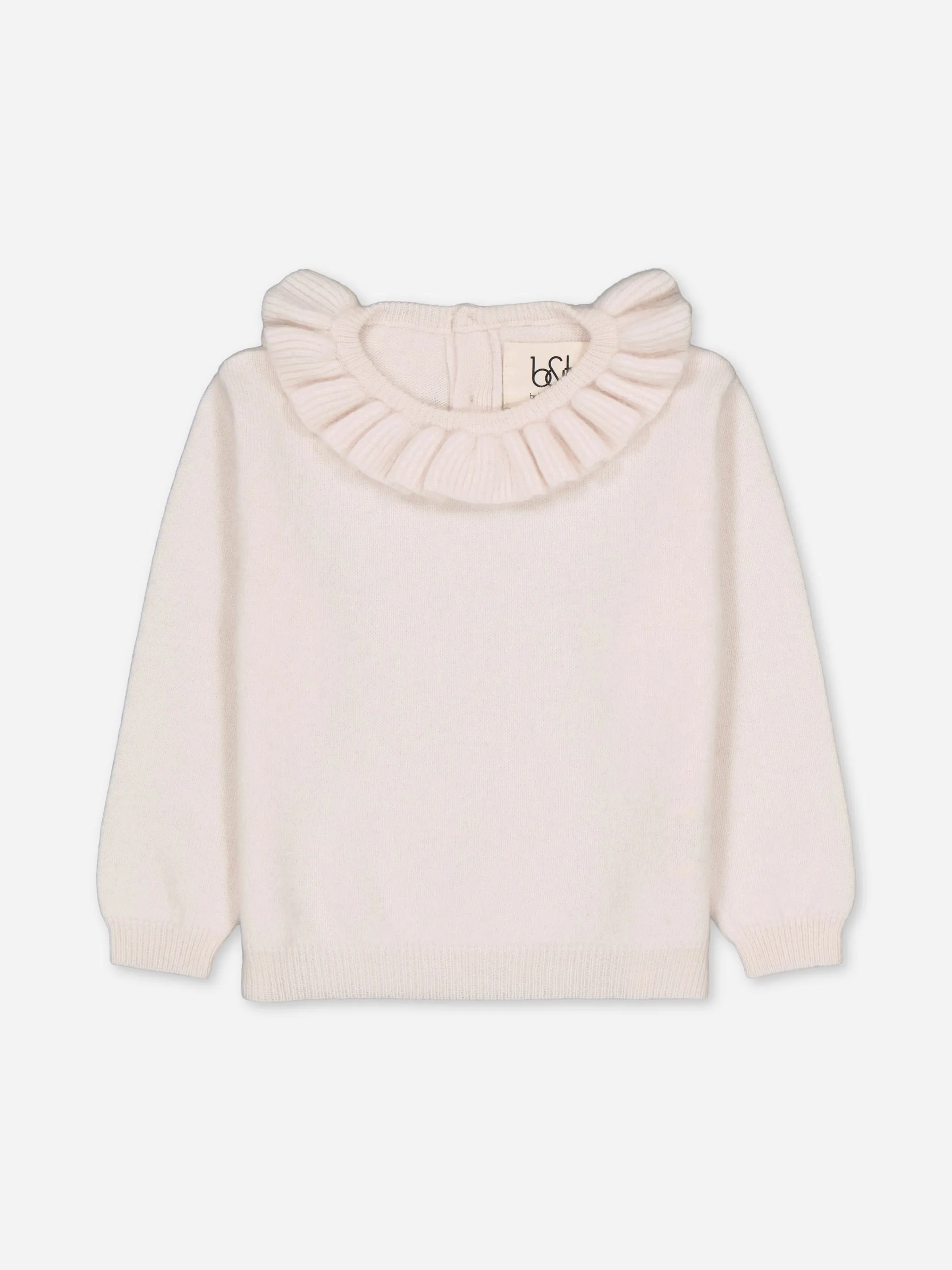 BABY RUFFLED SWEATER IVORY