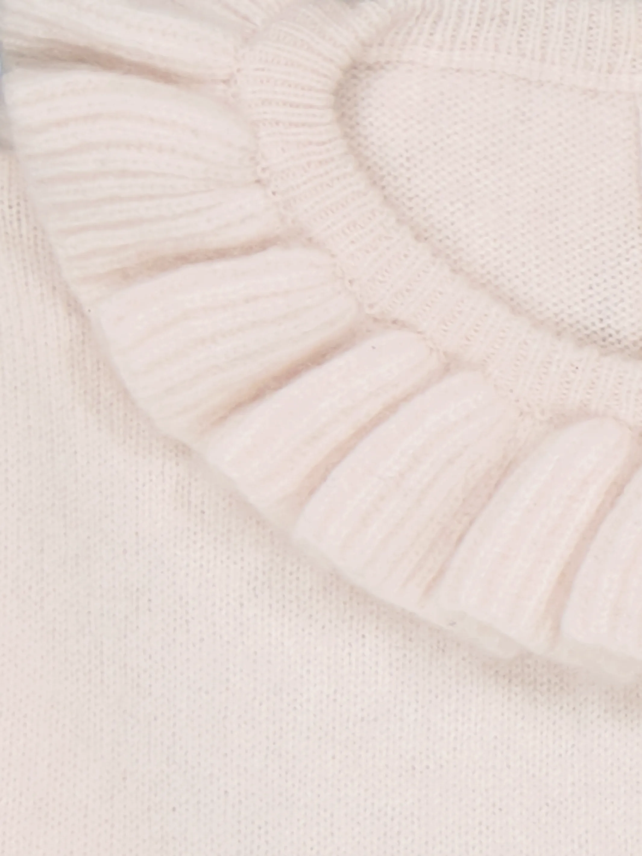 BABY RUFFLED SWEATER IVORY