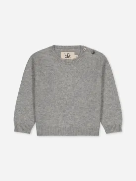 BABY SWEATER GREY <br> - TO PERSONALIZE -