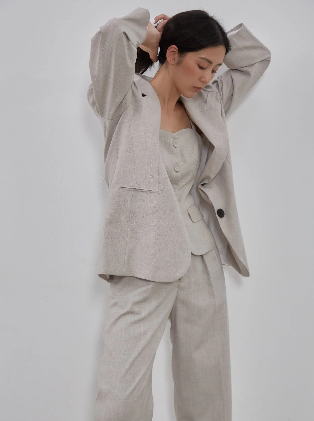 'Bergdorf' Linen Blazer