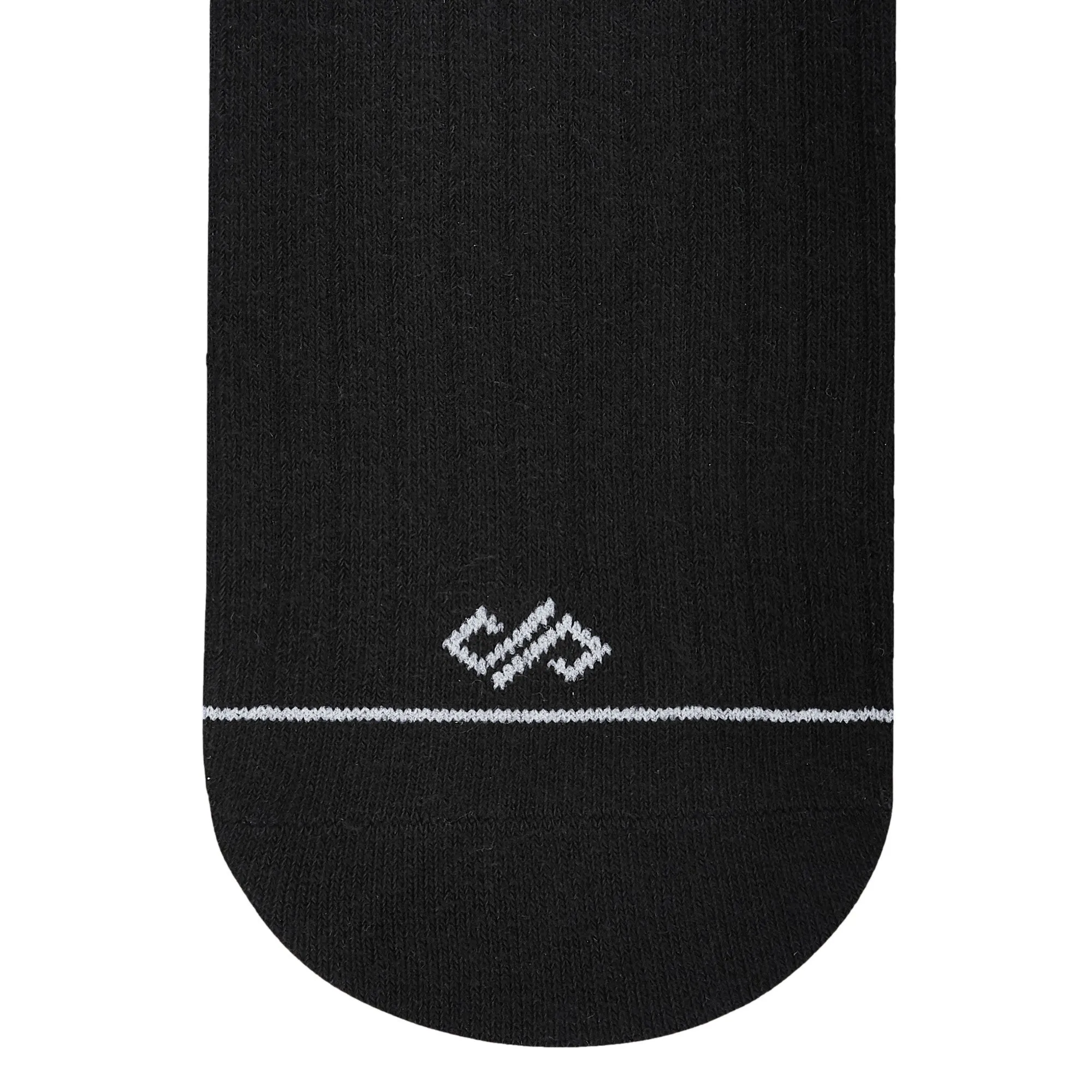 Black Unisex Crew Length Socks