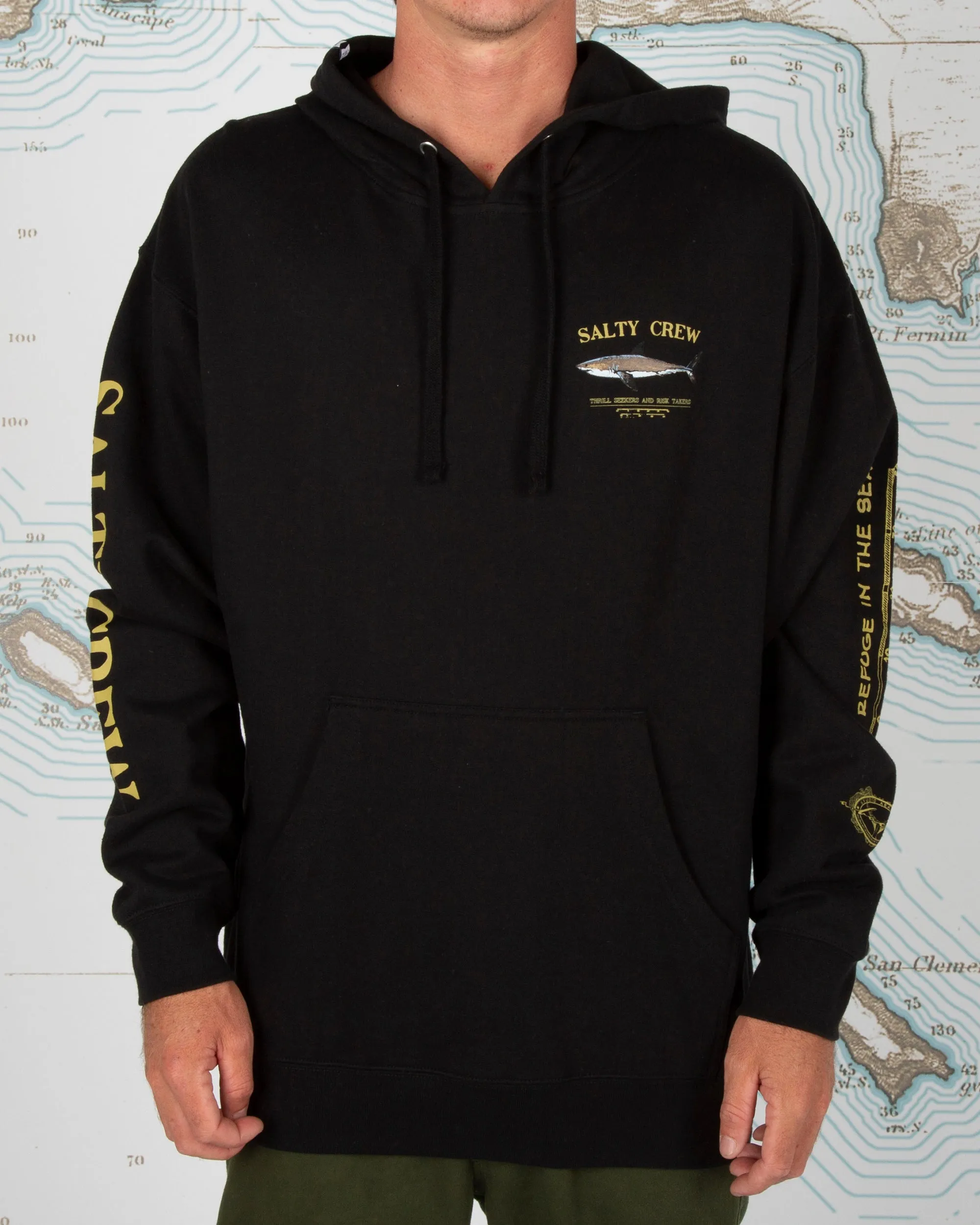 Bruce Fleece Hoodie - Black