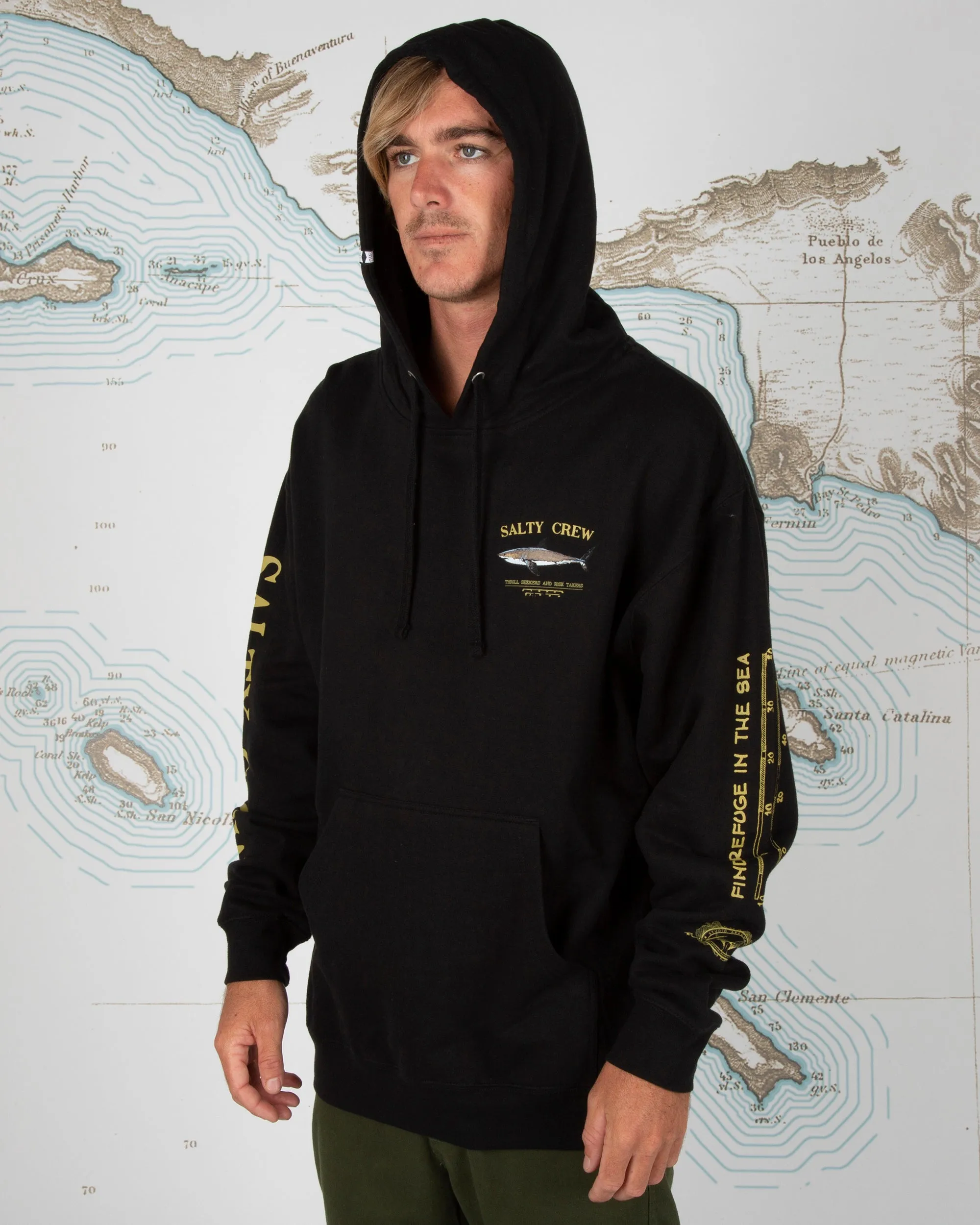 Bruce Fleece Hoodie - Black
