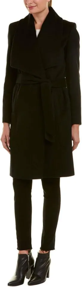 Cole Haan womens Belted Wool Classically Elegant Coat for Year-round Style (Standard and Plus Size