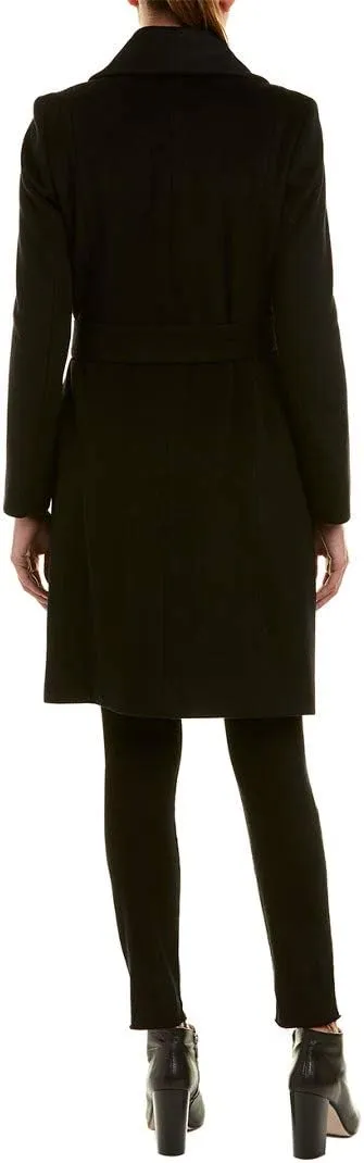 Cole Haan womens Belted Wool Classically Elegant Coat for Year-round Style (Standard and Plus Size