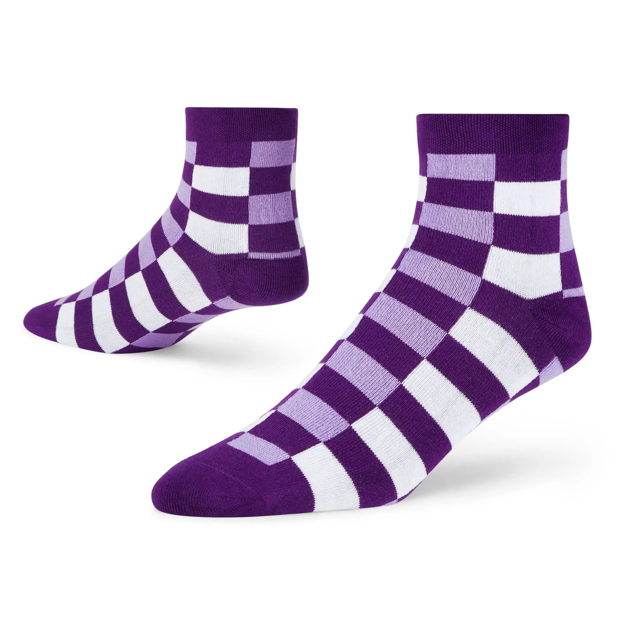 Fashion-Forward Ankle Socks - 4 Pairs of Luxe Designs