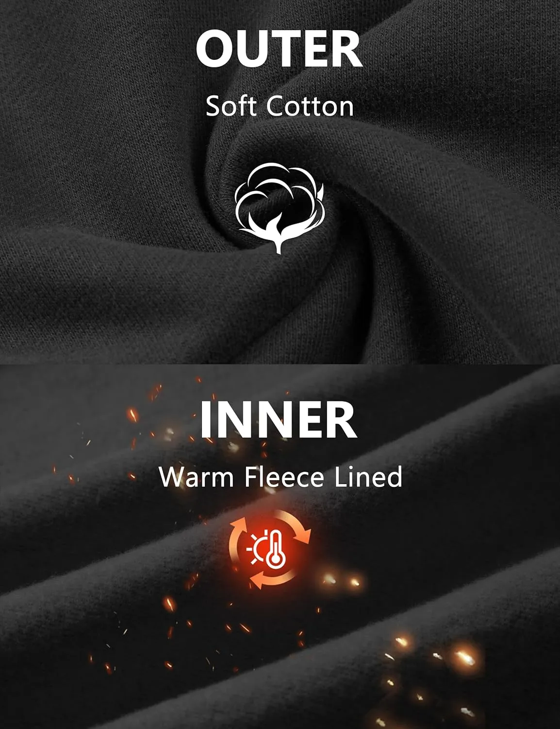 Foucome Maternity Fleece Lined Pants Winter Thermal Pregnancy Joggers Comfy Casual Sweatpants