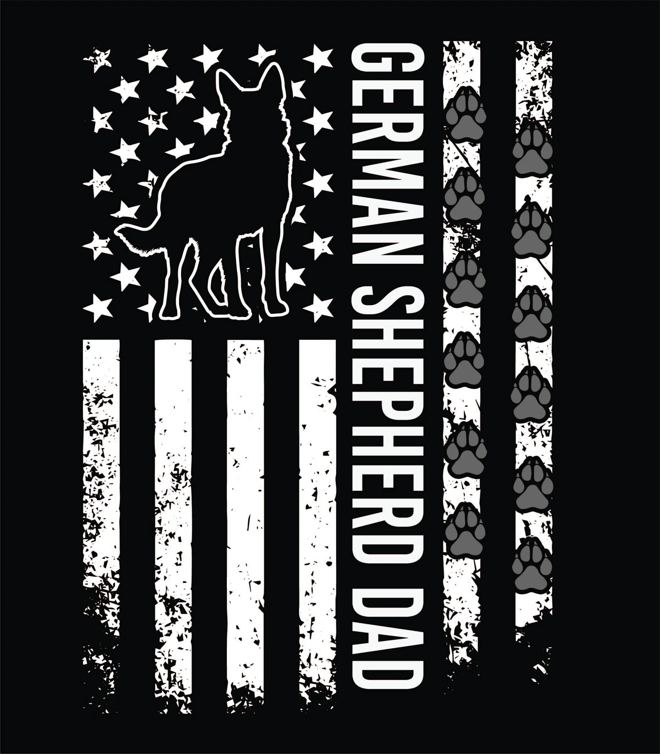 German shepherd Dad USA Flag Hoodie | American Flag Hoodie | Dog Dad | Pet Lover | Dog Mom | Distressed Flag | Unisex Hoodie