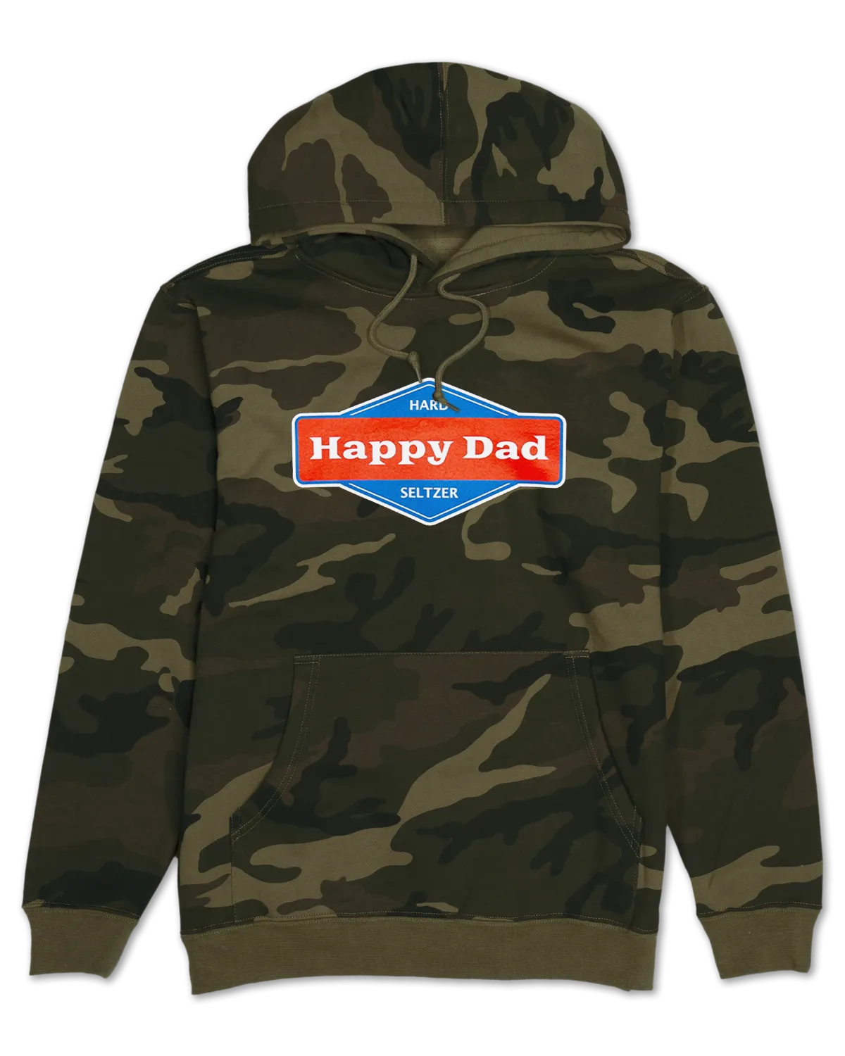 Happy Dad Front Logo Hoodie (Camo)
