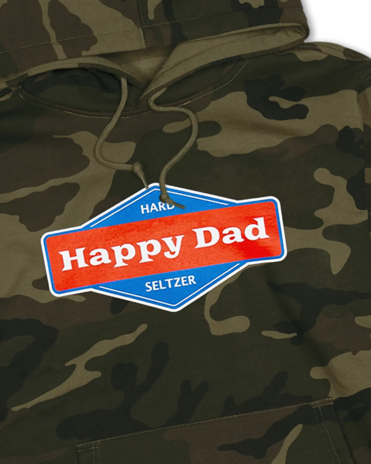 Happy Dad Front Logo Hoodie (Camo)