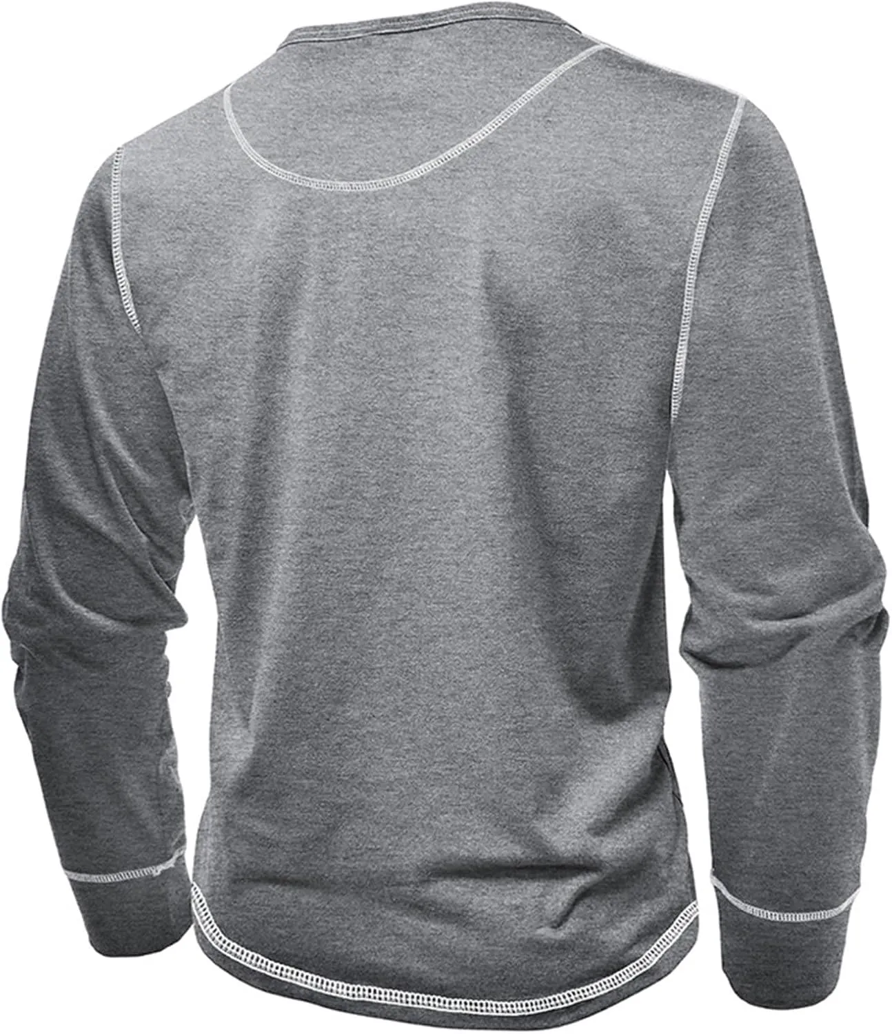 Henley Shirts for Men Casual Button Down Shirts Big and Tall Long Sleeve Shirts Trendy Spring Tops