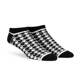 Houndstooth Unisex Low Ankle Length Socks