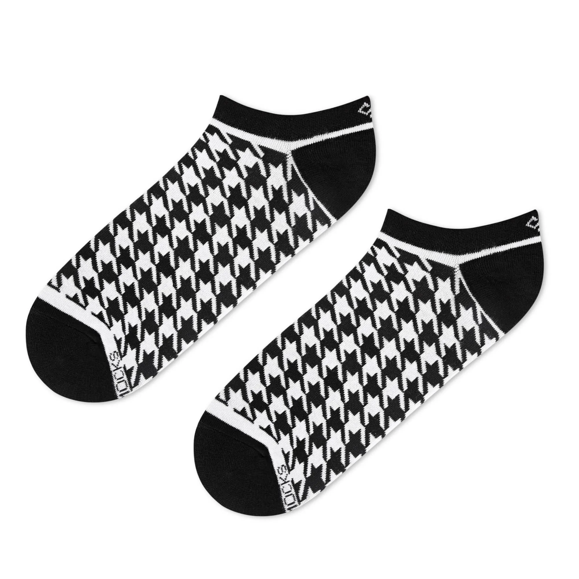 Houndstooth Unisex Low Ankle Length Socks
