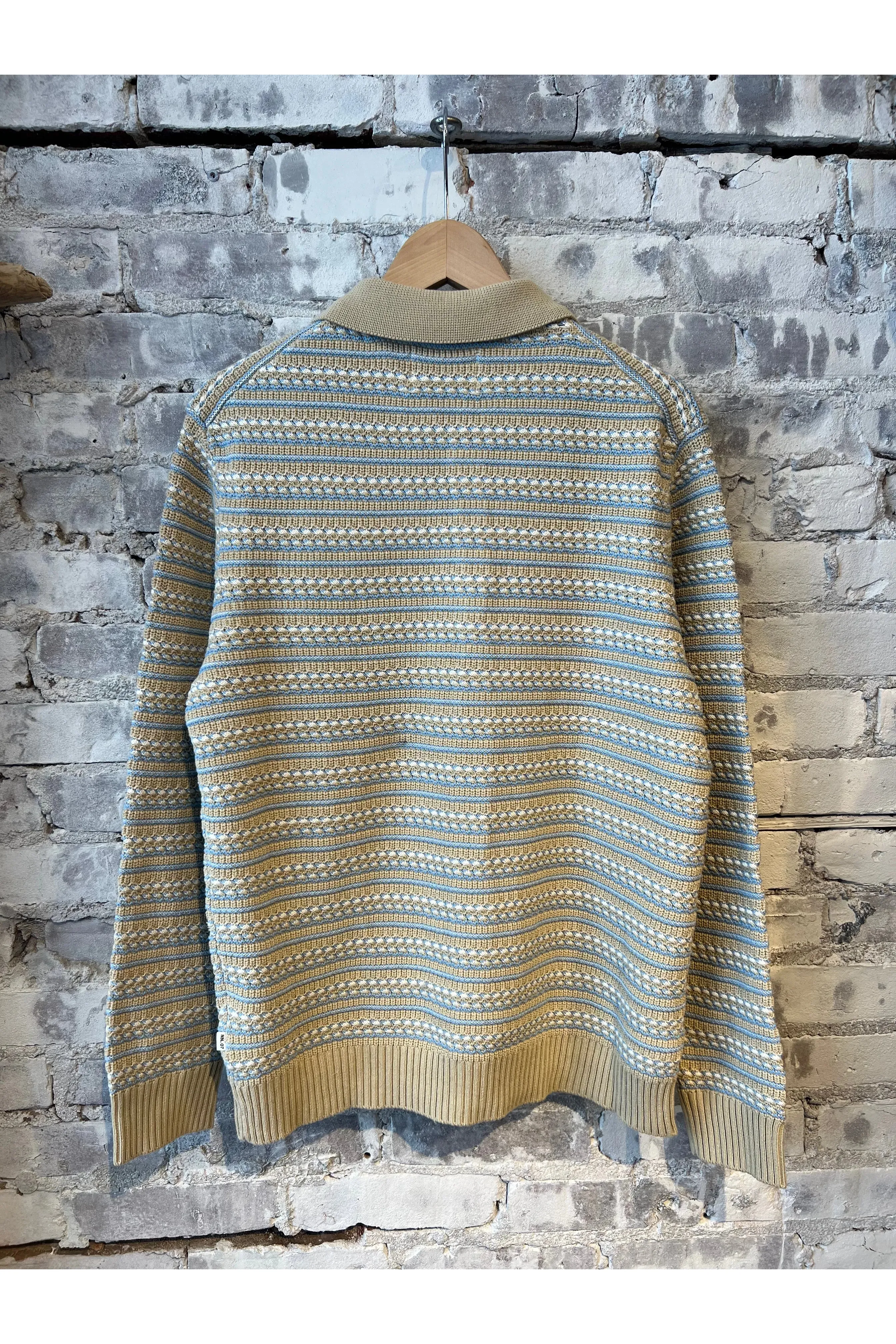 Jackie Polo Cardigan - White Pepper