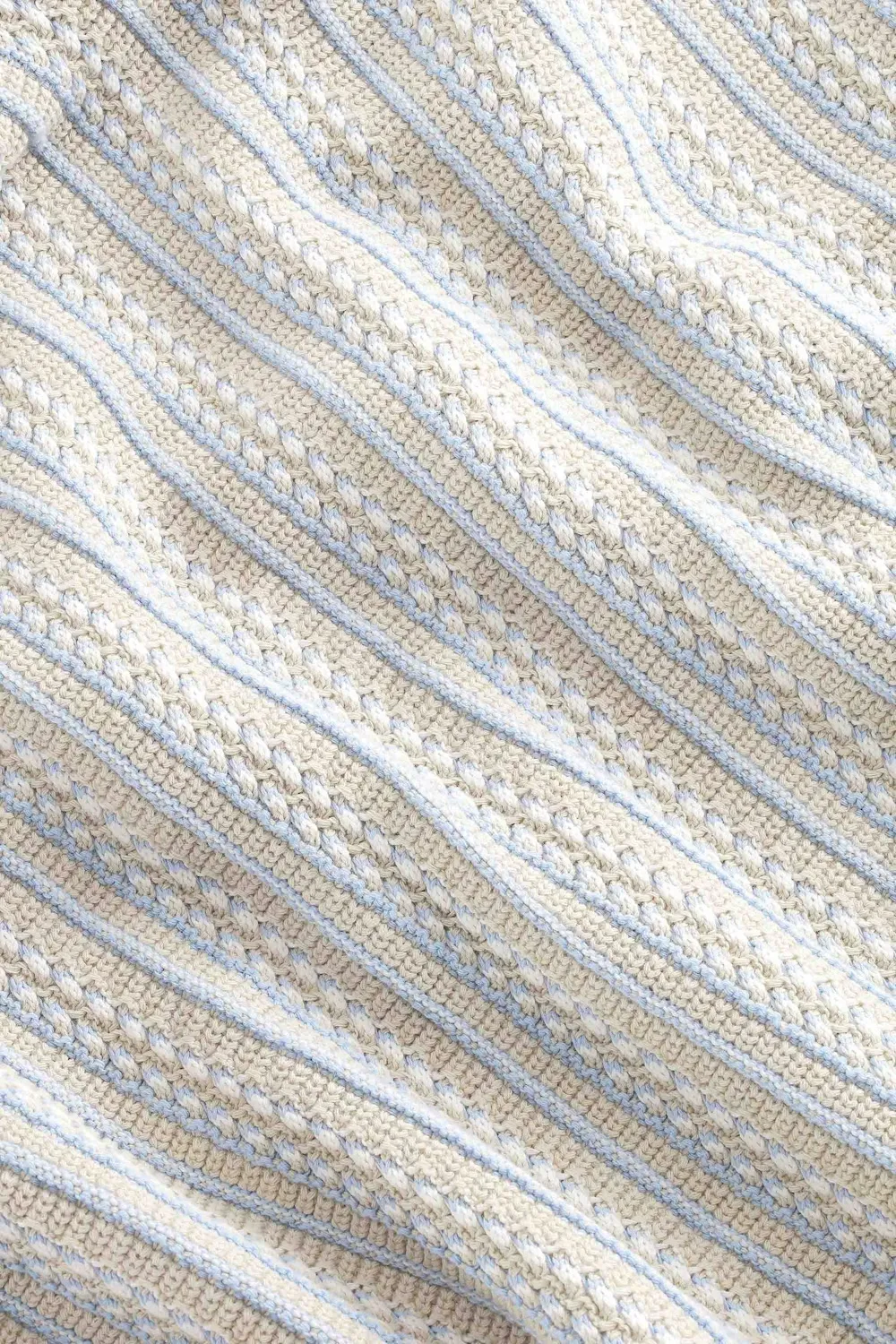 Jackie Polo Cardigan - White Pepper