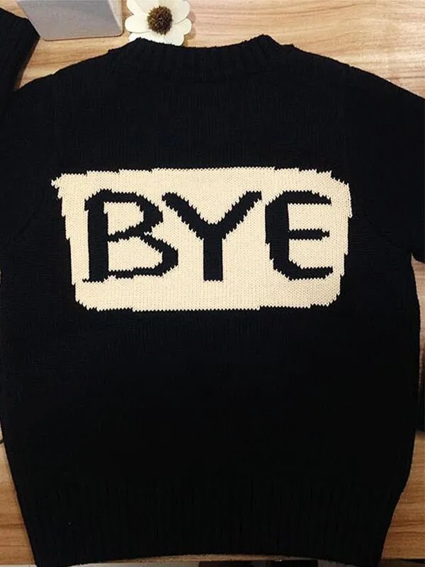 Knitted Pullover Top Babies Toddlers Boys Girls Mothers Sweater