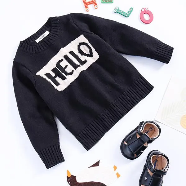 Knitted Pullover Top Babies Toddlers Boys Girls Mothers Sweater