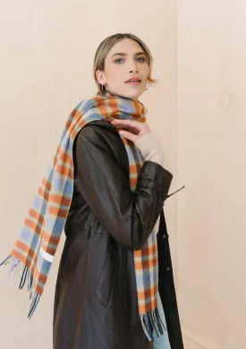 Lambswool Scarf in Lilac Multi Check