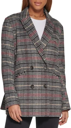 Levi's Women's Wool Blend Double Breasted Blazer