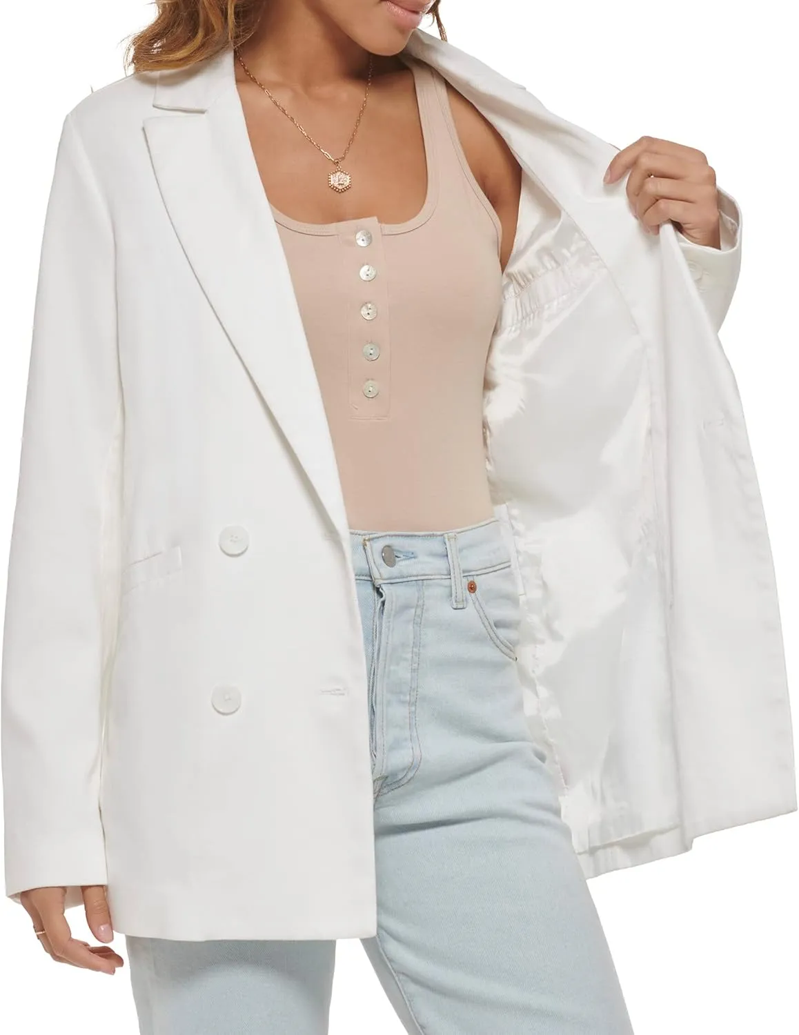 Levi's Women's Wool Blend Double Breasted Blazer