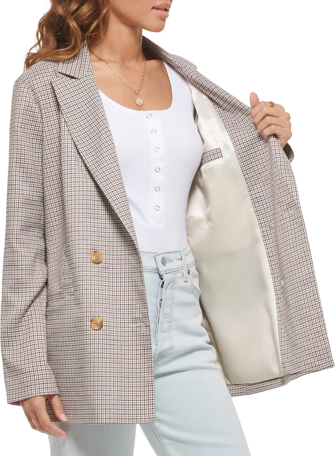 Levi's Women's Wool Blend Double Breasted Blazer
