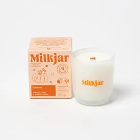 milk jar candle- harvest