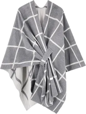 Moss Rose Women's Shawl Wrap Poncho Ruana Cape Open Front Cardigan Shawls for Fall Winter