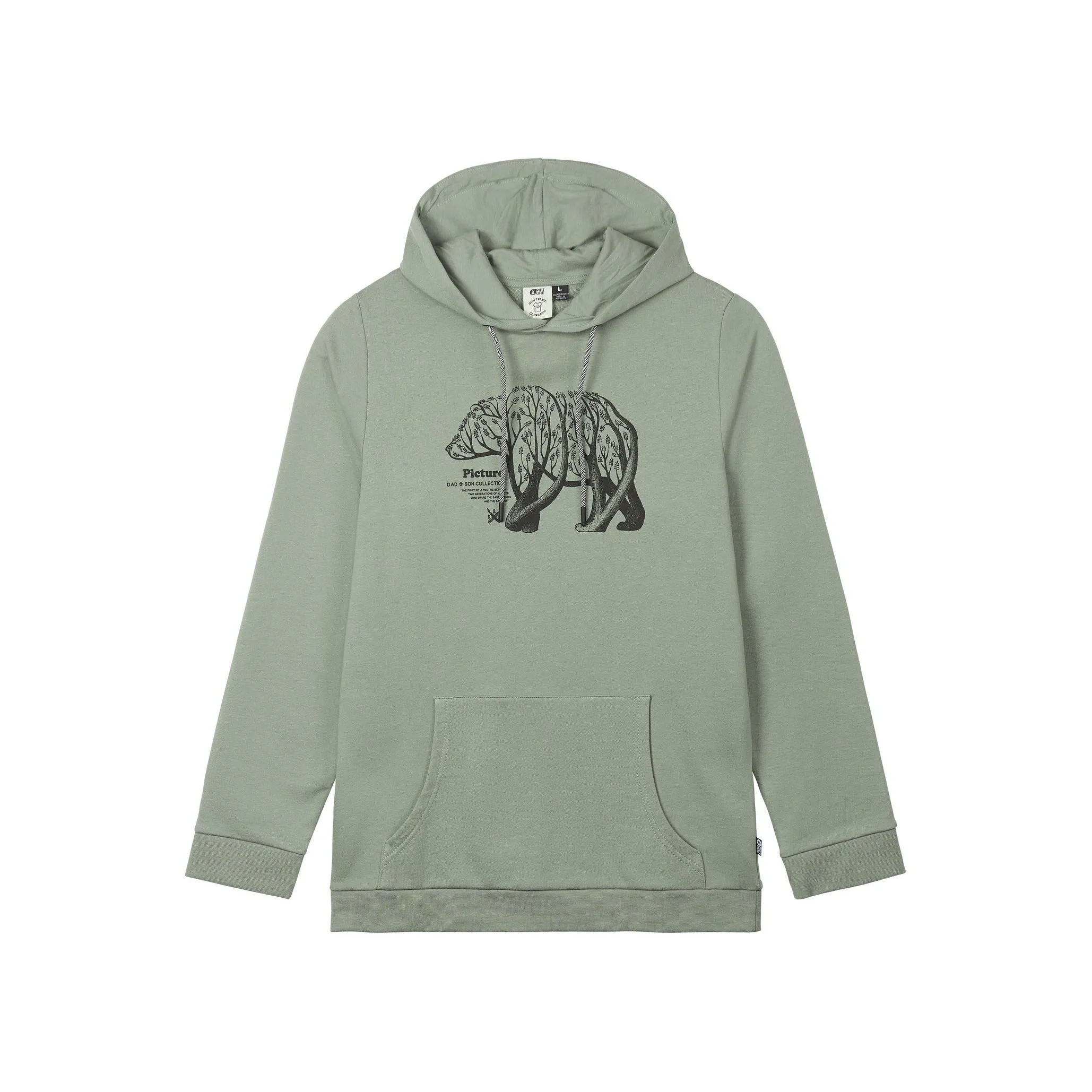 Picture D&S Bear Hoodie Green Spray