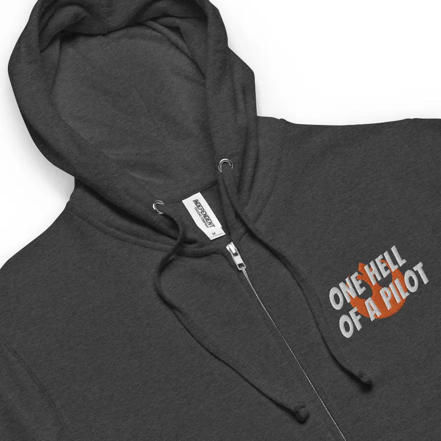 Poe One Hell of a Pilot Premium Zip Up Hoodie