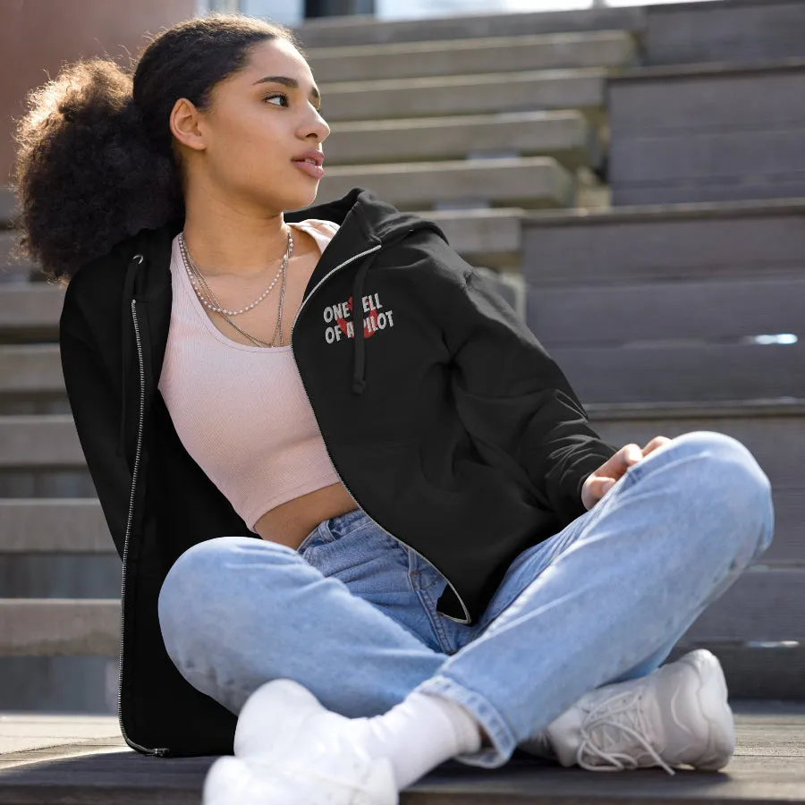 Poe One Hell of a Pilot Premium Zip Up Hoodie
