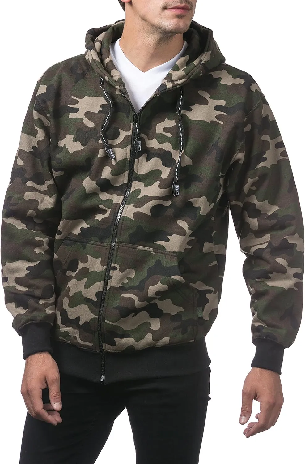 Pro Club Men's Heavyweight Full Zip Fleece Hoodie