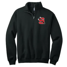 Shelton High School Axe Logo Quarter Zip Sweatshirt