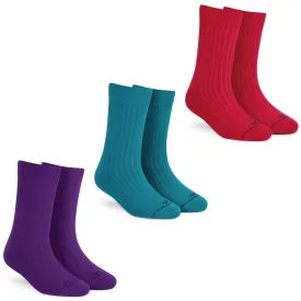 Soft Cotton Unisex Crew Socks - Set of 3 Pairs for Everyday Ease