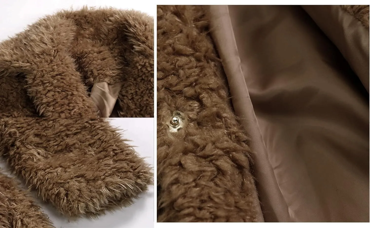 SUGAR POISON Elegant Faux Fur Coat Women 2022 Autumn Winter Warm Open Front Jacket Cardigan Overcoat Casual Outerwear