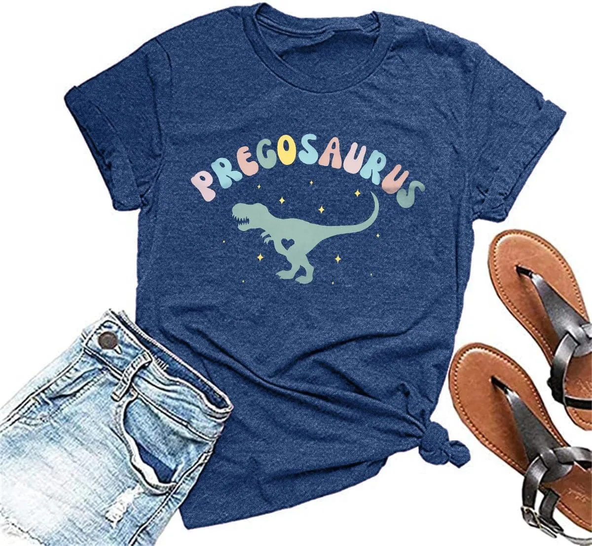 Sun's Out Bumps Out Shirt Women Maternity Pregnancy Funny Saying T-Shirt Summer Short Sleeve Casual Tops Tees