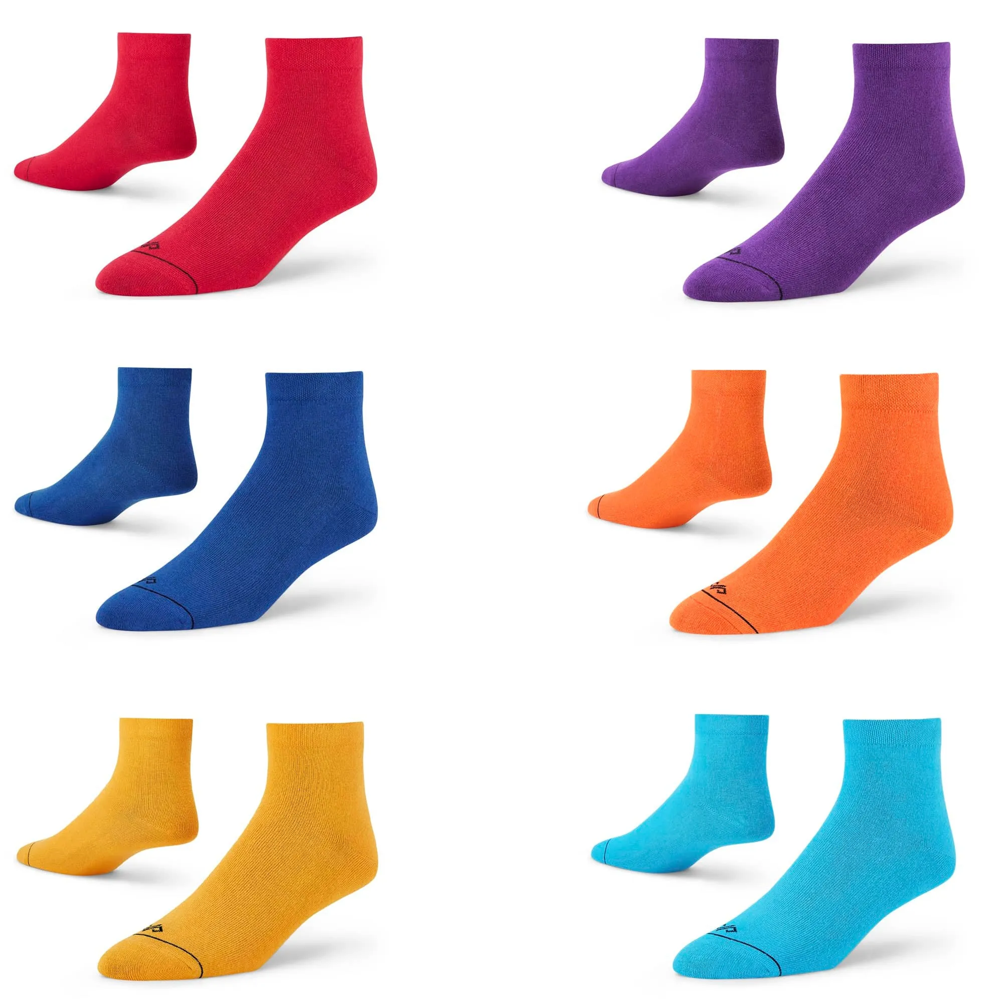 Unisex Ankle Socks - Pack of 6 Pairs