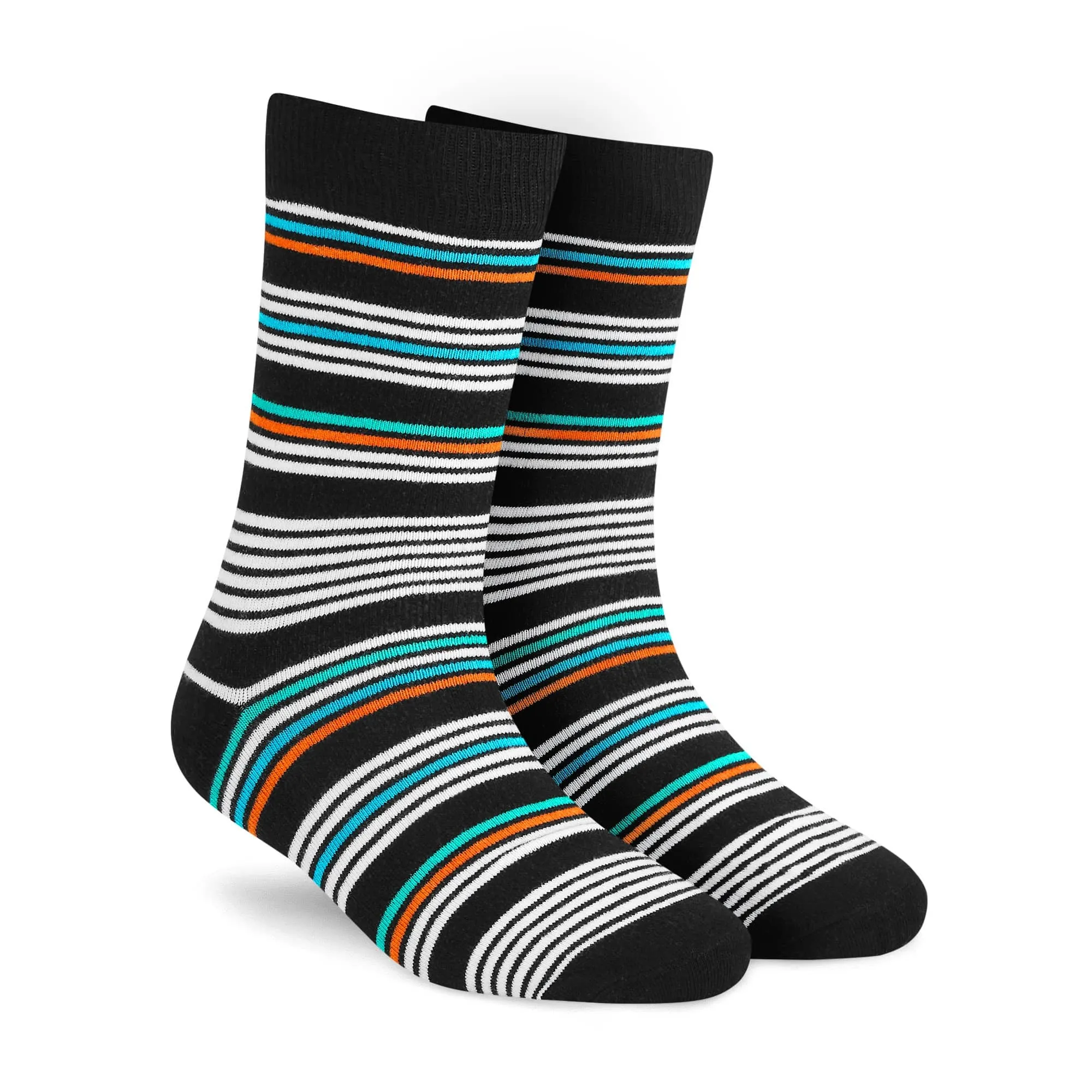 Unisex Crew Socks - Pack of 3: Modern Stripes for All Seasons