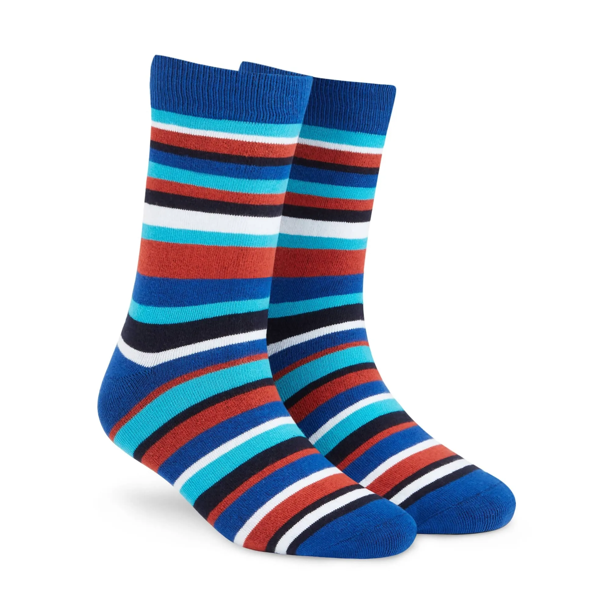 Unisex Crew Socks - Pack of 3: Modern Stripes for All Seasons