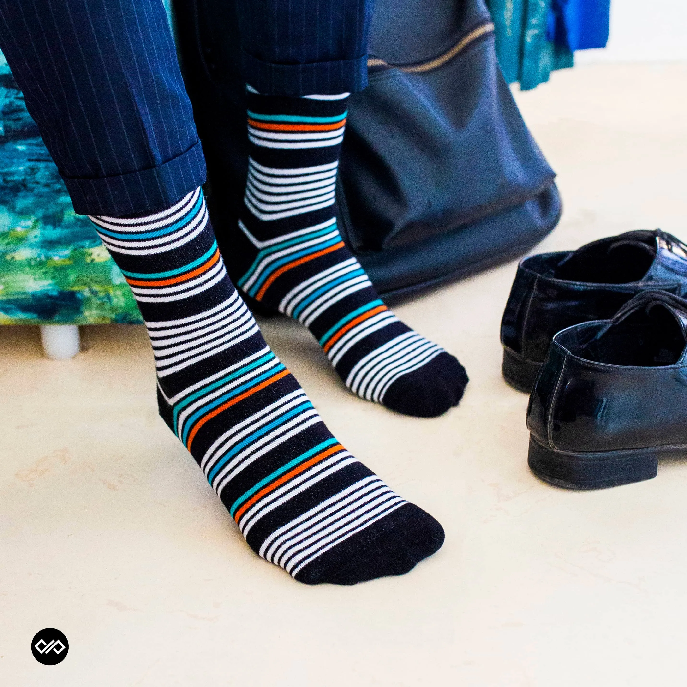 Unisex Crew Socks - Pack of 3: Modern Stripes for All Seasons