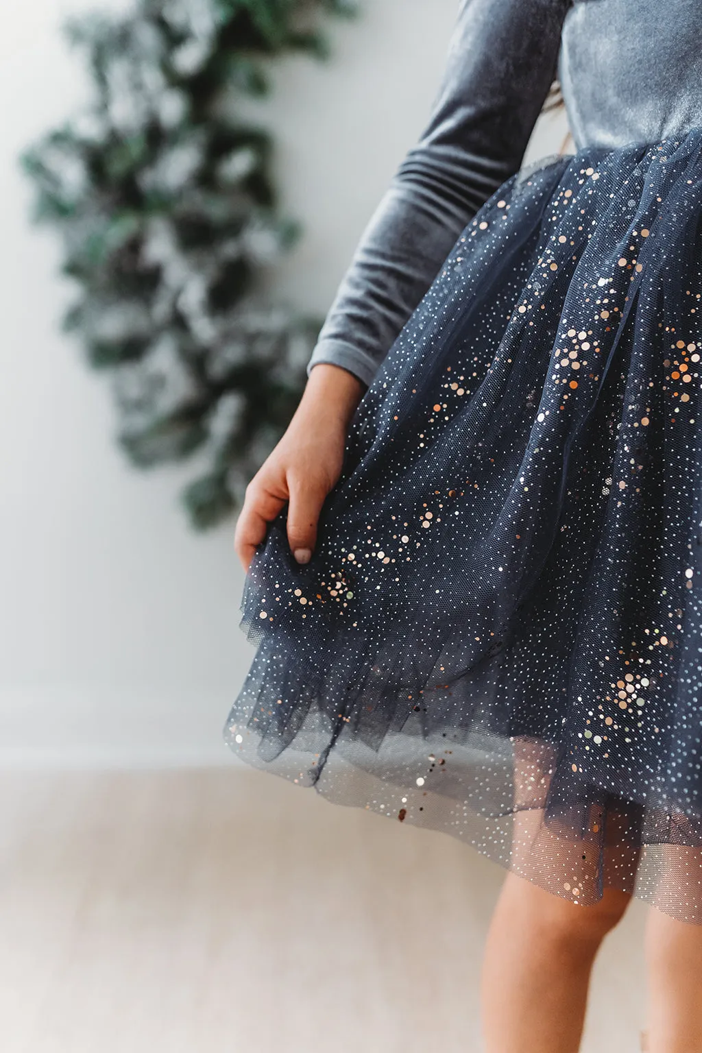 Velour Ballerina Dress - Nightfall (FINAL SALE)