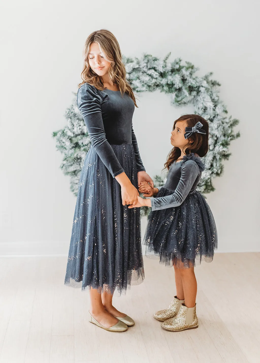 Velour Ballerina Dress - Nightfall (FINAL SALE)