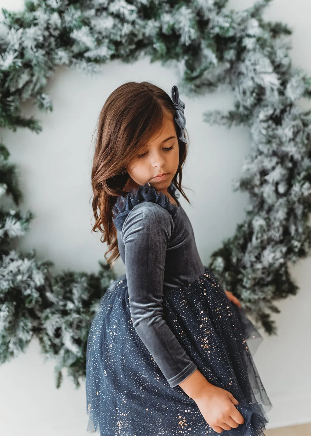 Velour Ballerina Dress - Nightfall (FINAL SALE)