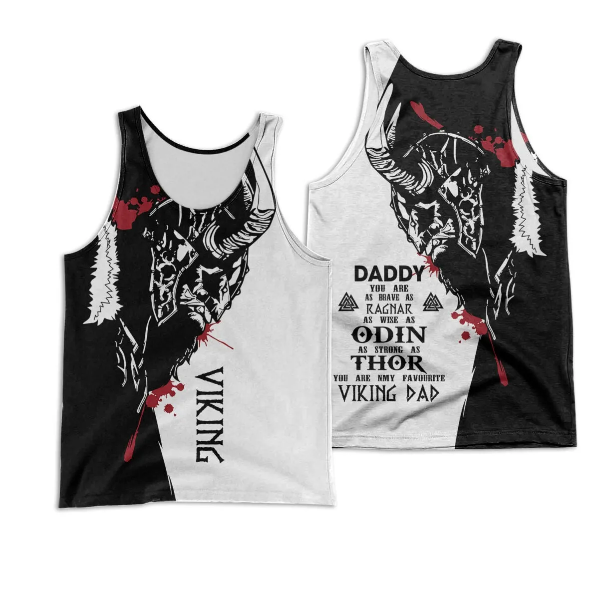 Vikings Dad 3D All Over Printed Shirts, 3D T Shirt For Father Day, Gift For Viking Dad, Father's Day Hoodie