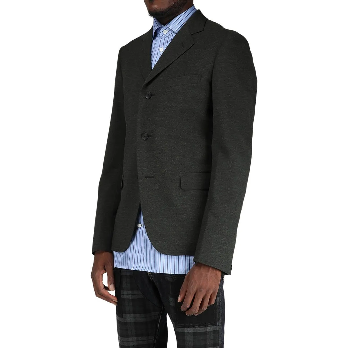 WOOL JACQUARD BLAZER